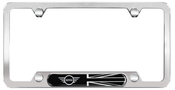 MINI License Plate Frame - Wing Black Jack - Genuine MINI 51805A5CFB3