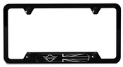 License Plate Frame - Wing Black Jack - Genuine MINI 51805A5CFB4