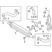 Porsche Air Intake Hose - Genuine Porsche 8R0145993C