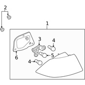 Saab Tail Light Gasket - Genuine Saab 12778465