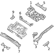 Saab Floor Extension - Genuine Saab 12832484