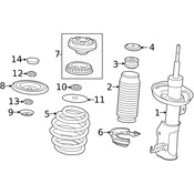 Saab Coil Spring Damper - Genuine Saab 13219136