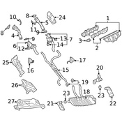 Porsche Exhaust Tail Pipe Left (Cayenne) - Genuine Porsche 95511125120