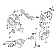 Saab Engine Timing Cover Seal - Genuine Saab 32005678