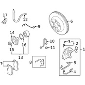 Porsche Brake Hydraulic Line - Genuine Porsche 95535558401