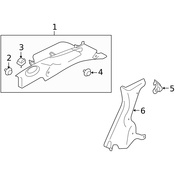 Saab Quarter Panel Trim Panel Clip - Genuine Saab 32009050