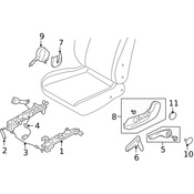 Saab Seat Track - Genuine Saab 32010141