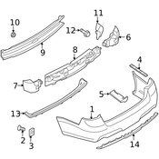 Saab Bumper Cover Screw - Genuine Saab 32019931