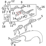 VW Towing Hook - Genuine VW 1C0803615A