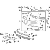 Saab Bumper Guide - Genuine Saab 4560066