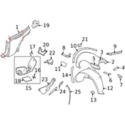 VW Fender Splash Shield - Genuine VW 1C0810971J