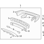 Saab Bumper Cover Spacer Panel - Genuine Saab 4677431