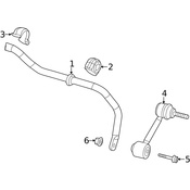 VW Stabilizer Bar Assembly - Genuine VW 1K0511409BK