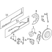 VW Brake Pad Set - Genuine VW 1K0698151P