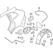 Porsche Fuel Filler Door Lock Actuator - Genuine Porsche 95850415310