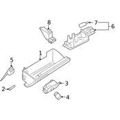 Volkswagen Glove Box - Genuine VW 1K1857101L71N