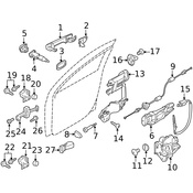Porsche Door Check - Genuine Porsche 95853117902