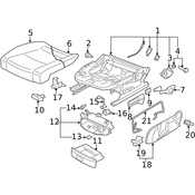 VW Seat Cushion Pad - Genuine VW 1K5881375A