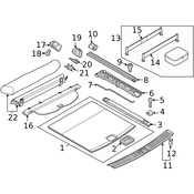 Porsche Net Partition for Trunk Compartment - Genuine Porsche 9585516910045W