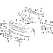 VW Grille - Genuine VW 1Q0853665B9B9