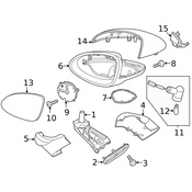 Porsche Courtesy Light - Genuine Porsche 95863161200