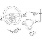 Volkswagen Steering Wheel Trim - Genuine VW 2GM419659041