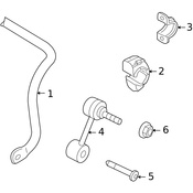 Audi VW Suspension Stabilizer Bar - Genuine Audi VW 3C0511409D
