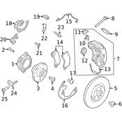 Porsche Brake Hydraulic Hose - Genuine Porsche 95B611701J