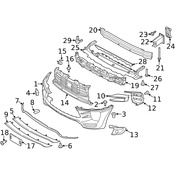 Porsche Tow Eye Cap - Genuine Porsche 95B807156AG2X