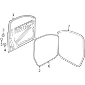 Volkswagen Door Seal - Genuine VW 3C4867911C5AP