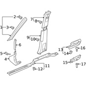 Volkswagen Door Sill Plate - Genuine VW 3CN853369C82V