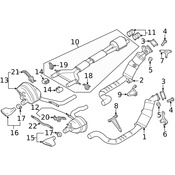 Porsche Exhaust Tail Pipe - Genuine Porsche 97011192121