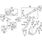 Porsche Exhaust Tail Pipe Right (Panamera) - Genuine Porsche 97011193200