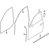 Porsche Door Lock Rod Cover - Genuine Porsche 97053753600
