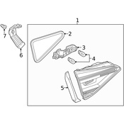 VW Tail Light Socket - Genuine VW 561945259B