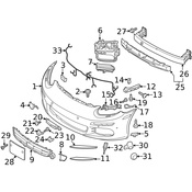 Porsche License Plate Bracket - Genuine Porsche 970701051111E0