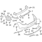 Porsche Tow Eye Cap - Genuine Porsche 971807442G2X