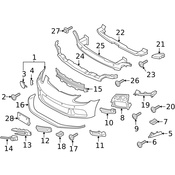 Porsche License Plate Bracket - Genuine Porsche 971807999AOK1