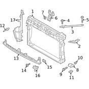 VW Headlight Bracket - Genuine VW 5G0804593A