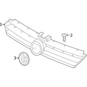 Volkswagen Grille - Genuine VW 5G0853651CCZLL