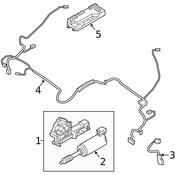 Porsche Convertible Top Transmission - Genuine Porsche 98156192401