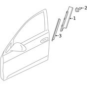 Volkswagen Door Applique - Genuine VW 5G3837901C041