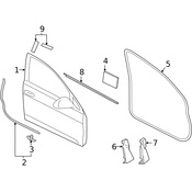 Volkswagen Door Seal - Genuine VW 5G4867912A