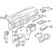 Volkswagen Dashboard Air Vent - Genuine VW 5GM819703AQYI