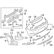 Porsche Reflector Panel - Genuine Porsche 982945704M
