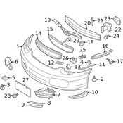 Porsche Tow Eye Cap - Genuine Porsche 98750570304G2L