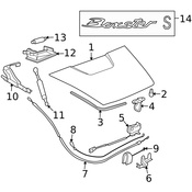 Porsche Decklid Seal - Genuine Porsche 98751291100
