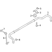 Porsche Suspension Stabilizer Bar - Genuine Porsche 99134370180