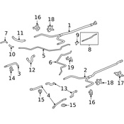 Porsche HVAC Heater Hose - Genuine Porsche 99610612754