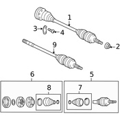 Audi VW CV Axle Retainer Plate - Genuine Audi VW 7L0501357E